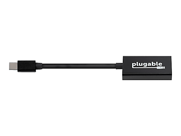 Plugable DP-HDMI - Adapter - Mini DisplayPort male to HDMI female - 7.9 in - 4K support