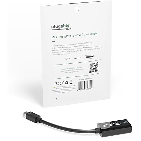 Plugable Active Mini DisplayPort Thunderbolt 2 to HDMI 2.0 Adapter