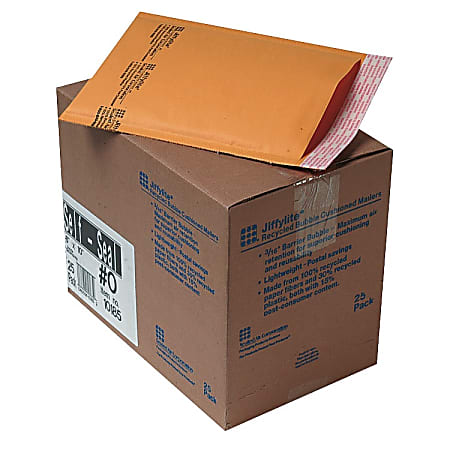 Sealed Air Self-Seal Bubble Mailers, 6" x 10",