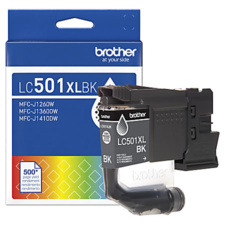 Brother LC501XLBK Black High Yield Ink Cartridge