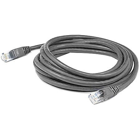 AddOn 300ft RJ-45 (Male) to RJ-45 (Male) Gray Cat6A UTP PVC Copper Patch Cable - 100% compatible and guaranteed to work