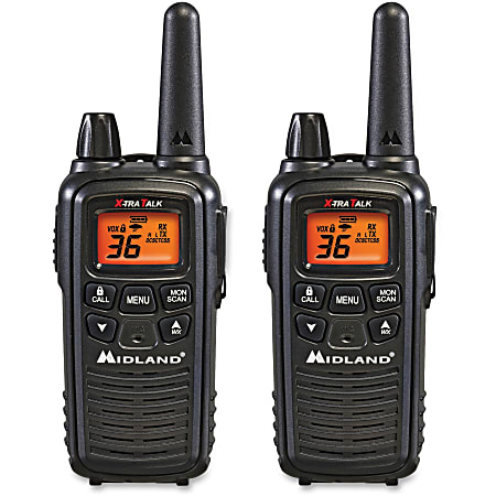 Midland LXT600VP3 36-Channel Walkie Talkies with Weather Alert and Alarm,  3-Pack in the Walkie Talkies department at