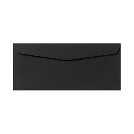 Lux #9 Regular Envelopes, Gummed Seal, Midnight Black, Pack Of 50