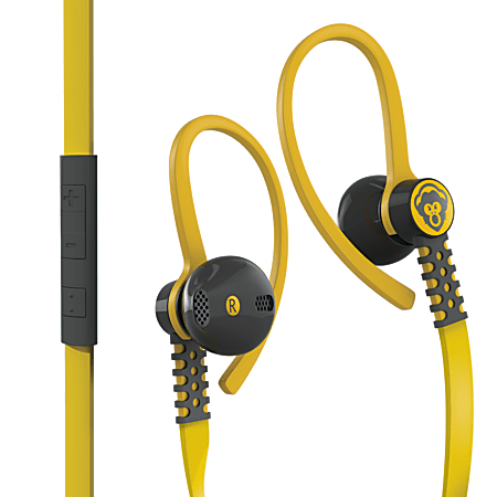Popclik Flex Earbud Headphones For iPhone®, iPod® And iPad®, F1AP-Y, Yellow