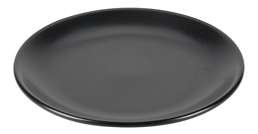 Foundry Round Coupe Plates, 10 3/8", Black, Pack Of 12 Plates