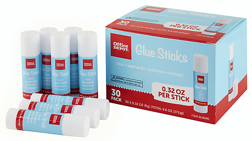 Scholastic Glue Sticks LOT of 2-4 packs (8 sticks total) .32 Oz