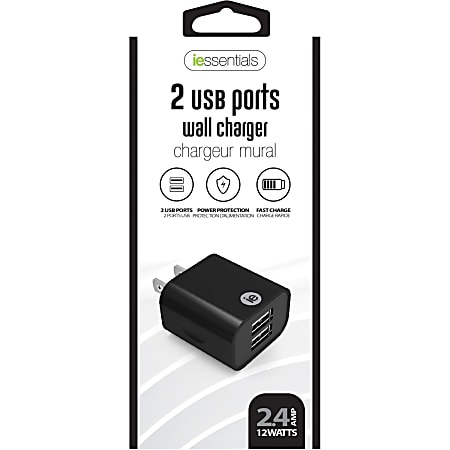 iEssentials AC Adapter - 5 V DC Output - 2.40 A - Black