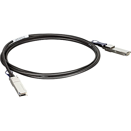 D-Link Direct Attach Cable - Direct attach cable - QSFP+ to QSFP+ - 10 ft - twinaxial