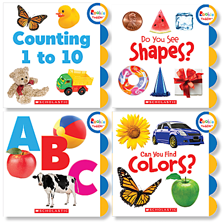 Scholastic Children's Press Rookie Toddler Book Set, Set 2, Ages 1 - 3, Set Of 4 Books
