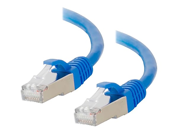 C2G 20ft Cat6 Ethernet Cable - Snagless Shielded (STP) - Blue - Patch cable - RJ-45 (M) to RJ-45 (M) - 20 ft - screened shielded twisted pair (SSTP) - CAT 6 - molded, snagless, stranded - blue