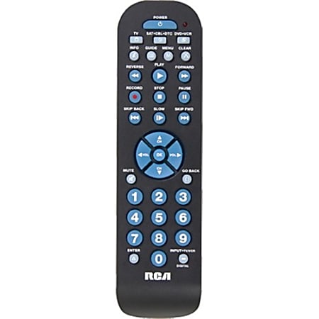 RCA 3 Device Universal Remote - For TV, Satellite TV, DVD Player, VCR, Convertor Box