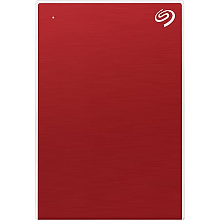Seagate One Touch STKB1000403 1 TB Portable Hard Drive - 2.5" External - Red - USB 3.0 - 2 Year Warranty