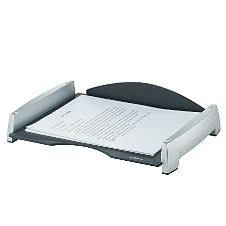 Fellowes® Office Suites Letter Tray, 2 1/2"H x 14 13/16"W x 10 5/16"D, Black/Silver