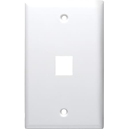 DataComm 20-3001-WH Keystone Faceplate - 1 x Socket(s) - White