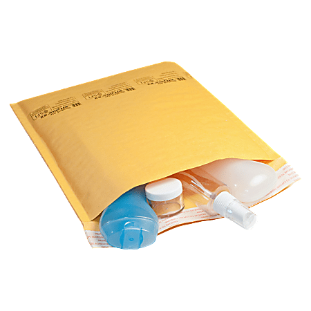 Sealed Air Self-Seal Bubble Mailers, 12 1/2" x 19", Kraft, Pack Of 25