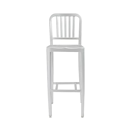 Eurostyle Café-B Bar Stool, Matte White