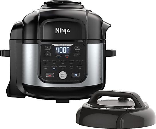 Ninja Foodi FD302 11-in-1 Pro Pressure Cooker/Air Fryer, Black