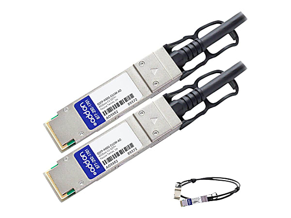 AddOn Cisco QSFP-H40G-CU1M Compatible TAA Compliant 40GBase-CU QSFP+ to QSFP+ Direct Attach Cable (Passive Twinax, 1m) - 100% compatible and guaranteed to work