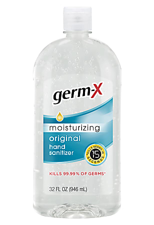 GERM-X Original Hand Sanitizer, 32-Oz Flip-Cap Bottle, FDA Registered and Listed