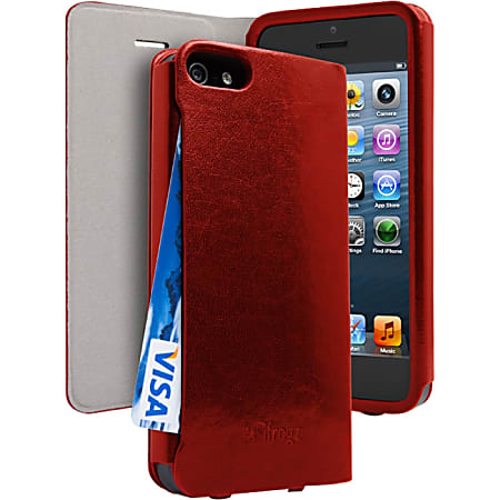 ifrogz PocketBook Carrying Case (Folio) for iPhone - Red
