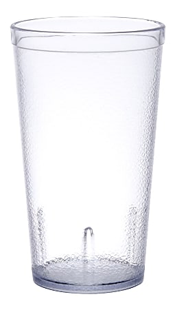 Carlisle Stackable SAN Plastic Tumblers, 12 Oz, Clear, Pack Of 72