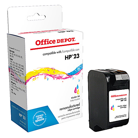 Office Depot® Brand Remanufactured Tri-Color Ink Cartridge Replacement For HP 23, C1823D