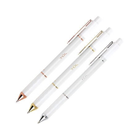 TUL® Gel Pen, Medium Point, 0.7 mm, Pearl Barrel, Assorted Ink Colors