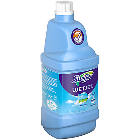 Swiffer® WetJet® Multipurpose Floor Cleaner, Open Window Fresh Scent, 42.2 Oz Bottle, Case Of 4