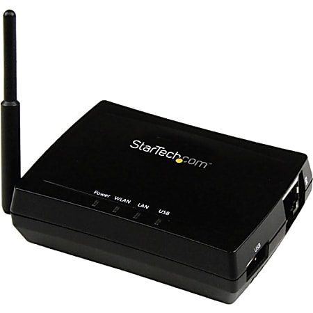 StarTech.com 1 Port USB Wireless-N 150Mbps AirPrint Server - 802.11b/g/n