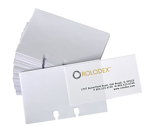 Rolodex Business Card File Refill Sleeves