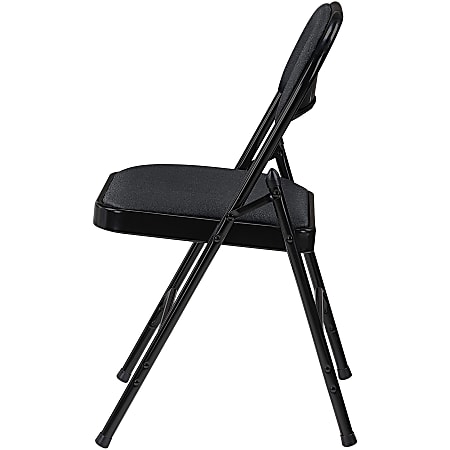Lorell Padded Seat Steel Folding Chair Black Set Of 4 - Office Depot