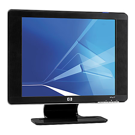 HP vp17 17" Digital/Analog LCD Monitor, Black/Silver