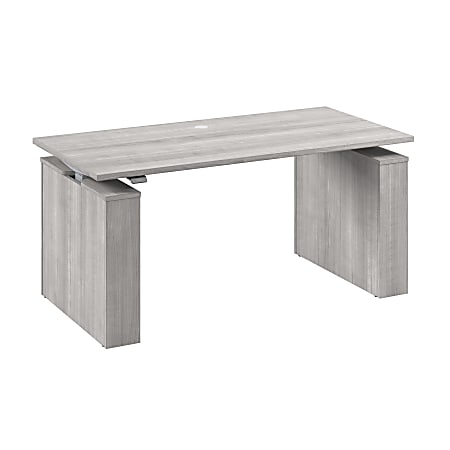 Stratus 60W x 30D Electric Height Adjustable Standing Desk, Platinum Gray, Standard Delivery