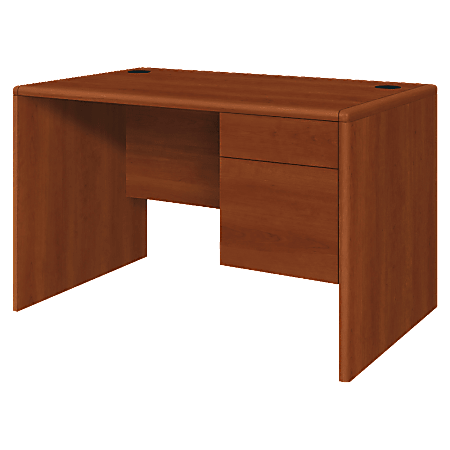 HON® 10700 Series Laminate Small Office Desk, Cognac