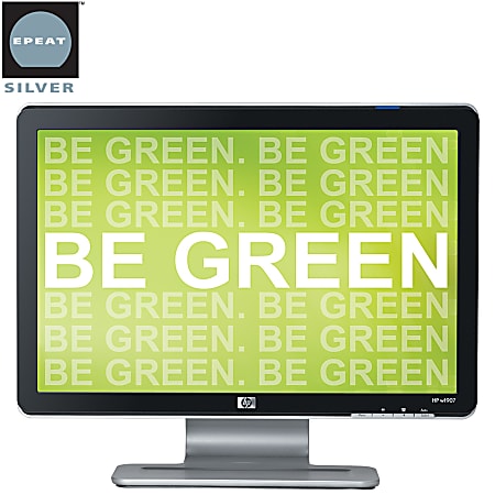 HP w1907 19" Widescreen BrightView LCD Monitor, Black/Silver