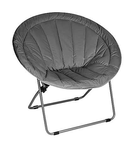 Brenton Studio® Papasan Plush Chair, Gray