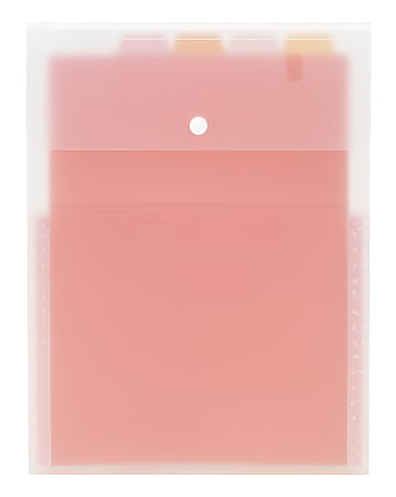 Office Depot® Brand Expanding File, 5" Expansion, Letter Size, Pink