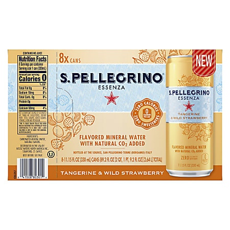 Nestl S.Pellegrino Essenza Flavored Mineral Water Tangerine ...