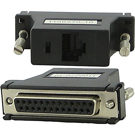 Perle DBA0010C RJ-45 to DB-25 Adapter - RJ-45 Network Female - 25-pin DB-25 Serial Female