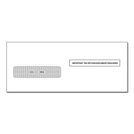 ComplyRight™ Single-Window Envelopes For 1042-S Tax Forms, Moisture-Seal, White, Pack Of 100 Envelopes