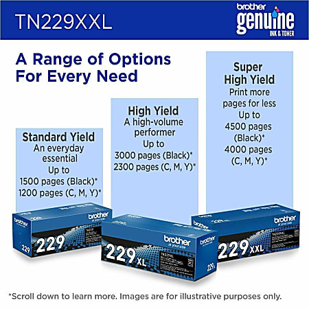 Brother TN229XXL Yellow Extra High Yield Toner Cartridge TN229XXLY