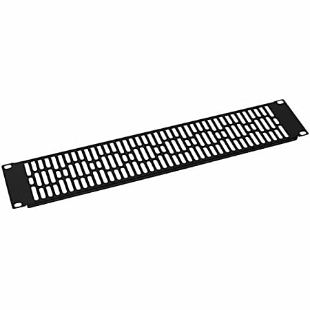Sanus 2U Steel Vented Blanking Panel, Steel, 2U Rack Height, 3.5"H x 19"W x 0.3"D