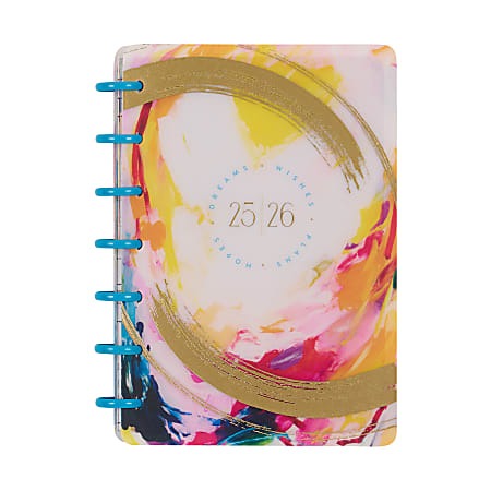 2025-2026 Happy Planner Monthly/Weekly Mini Happy Planner, 4-5/8” x 7”, Brushed Elegance, July 2025 To June 2026, PD0025M006