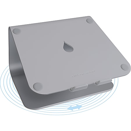 Rain Design mStand360 Aluminum Laptop Stand With Swivel Base, Space Gray