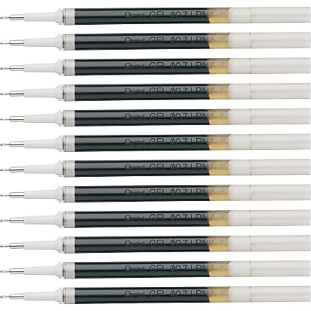 Refill for Pentel EnerGel Retractable Liquid Gel Pens Bold Black Ink