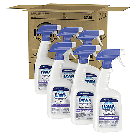 Liquid Ready-To-Use Grease Fighting Power Dissolver Spray, 32 oz Spray Bottle, 6/Carton