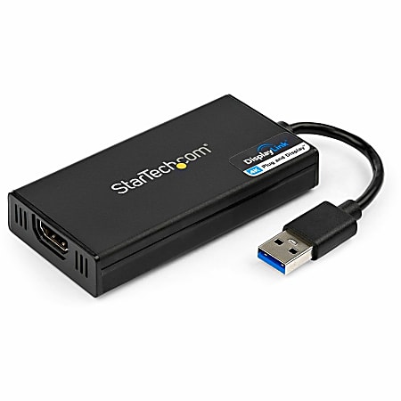 StarTech.com USB 3.0 to HDMI Adapter, 4K 30Hz UHD, USB to HDMI Display Adapter, External Video/Graphics Card  - USB32HD4K