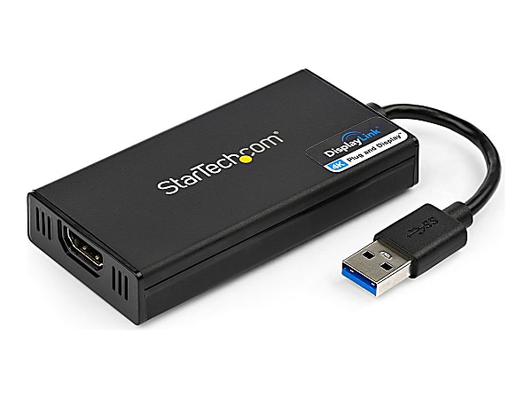 StarTech.com USB 3.0 to HDMI Adapter, 4K 30Hz UHD, USB to HDMI Display Adapter, External Video/Graphics Card  - USB32HD4K