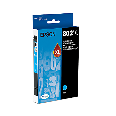 T802XL220-S (802XL) DURABrite Ultra High-Yield Ink, 1,900 Page-Yield, Cyan T802XL220-S (802XL) DURABrite Ultra High-Yield Ink, 1,900 Page-Yield, Cyan