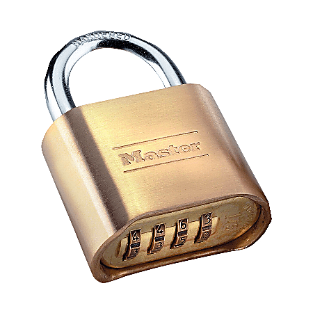 Master Lock® Resettable Combination Lock, Brass